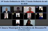 Câmara realiza primeira sessão virtual