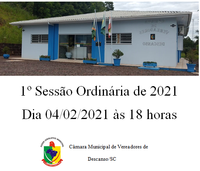 1º sessão da nova legislatura