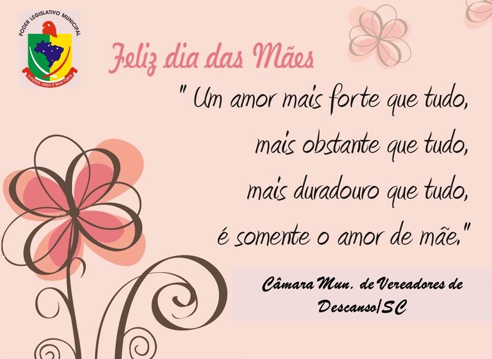 Mensagem da Câmara Municipal em homenagem ao Dia das Mães