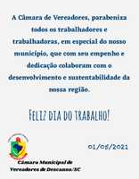 Parabéns a todos os trabalhadores de Descanso SC