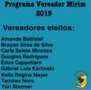 PROGRAMA VEREADOR MIRIM